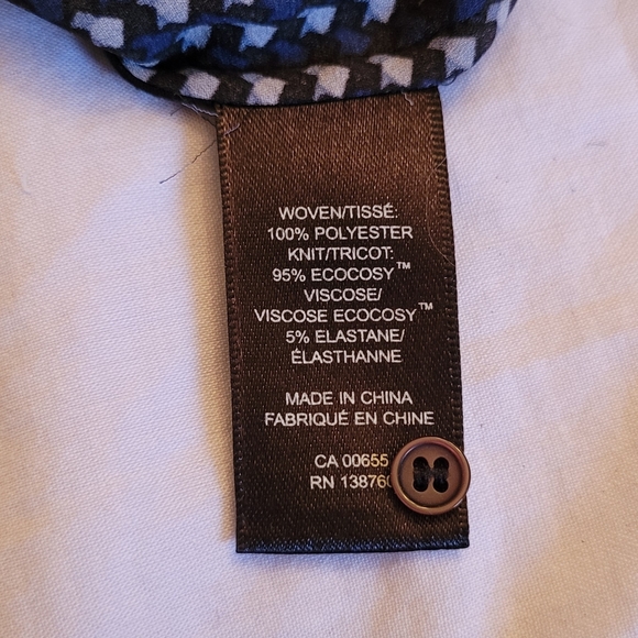 RW&Co mixed media shirt-neck tunic size M - Picture 6 of 8